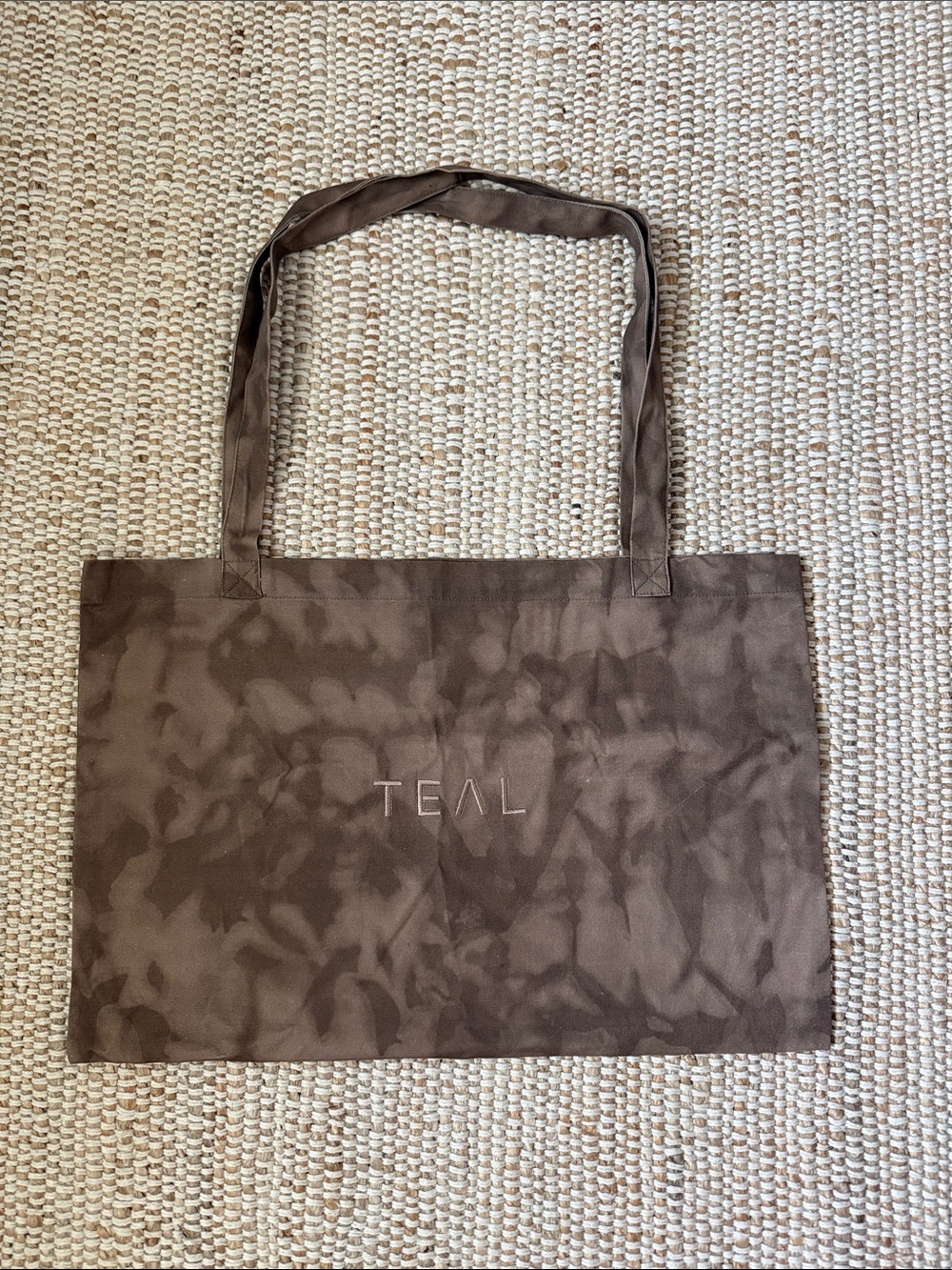TEAL Exclusive Brown Tie-Dye Tote Bag